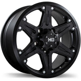 Fast HD - Invasion - Black - Matte Black - 18" x 8.5", 45 Offset, 5x150 (Bolt Pattern), 110.1mm HUB