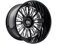 Cali Off-Road - VERTEX - Black - Black Milled - 26" x 14", -76 Offset, 8x170 (Bolt pattern), 125.2mm HUB - 9116-26470BM