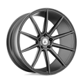 Asanti Black - ABL-20 ARIES - Grey - Matte Graphite - 22" x 9", 15 Offset, 5x115 (Bolt Pattern), 72.6mm HUB