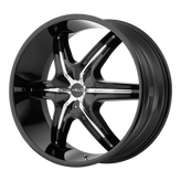 Helo - HE891 - Black - Gloss Black - 20" x 8.5", 10 Offset, 5x115, 120.65 (Bolt Pattern), 72.6mm HUB