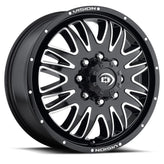 Vision Wheel HD - 401 RIVAL - Black - Gloss Black Machined Face - 20" x 8.25", 105_5 Offset, 8x210 (Bolt Pattern), 154.3mm HUB