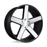 DUB - S217 BALLER - Black - GLOSS BLACK BRUSHED - 22" x 9.5", 31 Offset, 6x139.7 (Bolt Pattern), 78.1mm HUB