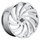 DUB - S238 DELISH - Chrome - CHROME PLATED - 24" x 10", 5 Offset, 5x115, 120 (Bolt Pattern), 72.56mm HUB