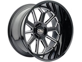 Cali Off-Road - AUBURN - Black - Black / Milled - 24" x 14", -76 Offset, 6x135 (Bolt pattern), 87.1mm HUB