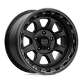 KMC Wheels - KM548 CHASE - Black - SATIN BLACK WITH GLOSS BLACK LIP - 17" x 9", 0 Offset, 8x165.1 (Bolt Pattern), 125.1mm HUB