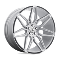 Asanti Black - ABL-11 SIRIUS - Silver - Brushed Silver Carbon Fiber Insert - 20" x 10.5", 38 Offset, 5x114.3 (Bolt Pattern), 72.6mm HUB