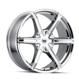 Mazzi - STILTS - Chrome - CHROME - 22" x 9.5", 18 Offset, 5x115, 139.7 (Bolt Pattern), 87mm HUB