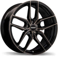 Fast Wheels - Aristo - Black - Gloss Black with Machined Face and Smoked Clear - 19" x 8.5", 40 Offset, 5x110 (Bolt Pattern), 72.6mm HUB