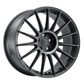TSW Wheels - PADDOCK - Gunmetal - SEMI GLOSS BLACK W/ MACHINED TINTED RING - 20" x 10", 4 Offset, 5x120 (Bolt Pattern), 76.1mm HUB