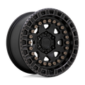 Black Rhino - CARBINE - Black - MATTE BLACK WITH MACHINED TINTED RING & BRONZE BOLTS - 18" x 9", 10 Offset, 6x120 (Bolt Pattern), 67.1mm HUB