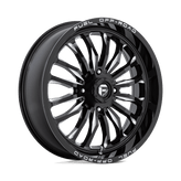 Fuel UTV - D821 ARC UTV - Black - GLOSS BLACK MILLED - 22" x 7", 13 Offset, 4x137 (Bolt Pattern), 110.1mm HUB