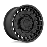 Fuel - D723 MILITIA - Black - MATTE BLACK - 20" x 10", -18 Offset, 8x170 (Bolt Pattern), 125.1mm HUB