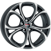 Mak Wheels - LARIO - Gunmetal - GUN MET-MIRROR FACE - 17" x 7.5", 31 Offset, 5x110 (Bolt Pattern), 65.1mm HUB