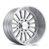 Cali Off-Road - SUMMIT - Silver - BRUSHED & CLEAR COATED - 20" x 9", 0 Offset, 8x165.1 (Bolt Pattern), 125.2mm HUB