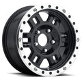 Vision Wheel Off-Road - 398 MANX COMPETITION - Black - Gloss Black Machined Lip - 16" x 7", 0 Offset, 6x139.7 (Bolt Pattern), 110mm HUB