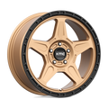 KMC Wheels - KM721 ALPINE - Bronze - Matte Bronze With Black Lip - 18" x 8", 38 Offset, 5x110 (Bolt Pattern), 72.6mm HUB
