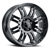 Vision Wheel Off-Road - 375 WARRIOR - Black - GLOSS BLACK - 16" x 8", 12 Offset, 6x114.3 (Bolt Pattern), 71.5mm HUB