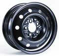 RTX Wheels - Steel Wheel - Black - Black - 15" x 6.5", 40 Offset, 5x114.3 (Bolt Pattern), 71.5mm HUB