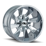 Cali Off-Road - DISTORTED - Chrome - CHROME - 22" x 12", -44 Offset, 6x135, 139.7 (Bolt Pattern), 106mm HUB