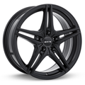 RTX Wheels - Bern - Black - Satin Black - 17" x 7.5", 42 Offset, 5x112 (Bolt Pattern), 66.6mm HUB