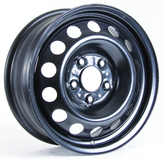 RTX Wheels - Steel Wheel - Black - Black - 16" x 6.5", 45 Offset, 5x120 (Bolt Pattern), 72.6mm HUB