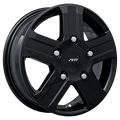 ART - Replica 255 - Black - Gloss Black - 16" x 5.5", 60 Offset, 5x160 (Bolt Pattern), 65.1mm HUB