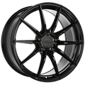 720 Form - RF2-R - Black - Gloss Black - 19" x 8.5", 35 Offset, 5x114.3 (Bolt Pattern), 73.1mm HUB