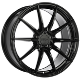 720 Form - RF2-R - Black - Gloss Black - 19" x 8.5", 35 Offset, 5x114.3 (Bolt Pattern), 73.1mm HUB