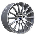 Euro Design - Sacco - Gunmetal - Gunmetal Machined - 19" x 9.5", 48 Offset, 5x112 (Bolt Pattern), 66.6mm HUB