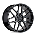 Mandrus - MIGLIA - Black - Semi Gloss Black - 22" x 11", 25 Offset, 5x112 (Bolt Pattern), 66.6mm HUB