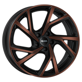 Mak Wheels - KASSEL - Bronze - BLACK & BRONZE - 20" x 8", 48 Offset, 5x112 (Bolt Pattern), 76mm HUB