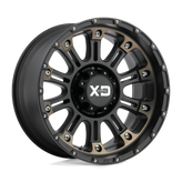 XD Series - XD829 HOSS II - Black - SATIN BLACK MACHINED DARK TINT - 20" x 9", -12 Offset, 6x139.7 (Bolt Pattern), 106.1mm HUB