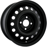 Envy Wheels - NX6 STEEL WHEEL - Black - FLAT BLACK - 15" x 5.5", 40 Offset, 4x114.3 (Bolt Pattern), 66.1mm HUB