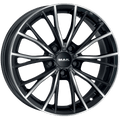 Mak Wheels - MARK - Black - BLACK MIRROR - 18" x 9", 28 Offset, 5x120 (Bolt Pattern), 72.6mm HUB