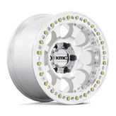 KMC Wheels - KM237 RIOT BEADLOCK - Black - SATIN BLACK WITH MACHINED RING - 17" x 9", -38 Offset, 5x127 (Bolt Pattern), 71.5mm HUB
