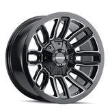 Mayhem - DECOY - Black - GLOSS BLACK/MILLED SPOKES - 20" x 10", -19 Offset, 8x165.1, 170 (Bolt Pattern), 130.8mm HUB