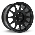 RTX Wheels - Mini Baja - Black - Satin Black - 18" x 8.5", 35 Offset, 5x114.3 (Bolt Pattern), 73.1mm HUB