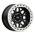 KMC Wheels - KM235 GRENADE CRAWL BEADLOCK - Black - SATIN BLACK - 17" x 8.5", 0 Offset, 6x165.1 (Bolt Pattern), 108mm HUB