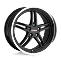 Cray Wheels - SCORPION - Black - Gloss Black with Mirror Cut Lip - 19" x 9", 50 Offset, 5x120.65 (Bolt Pattern), 70.3mm HUB