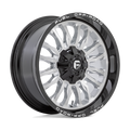 Fuel - D798 ARC - Silver - SILVER BRUSHED FACE WITH MILLED BLACK LIP - 22" x 12", -44 Offset, 5x114.3, 127 (Bolt Pattern), 78.1mm HUB