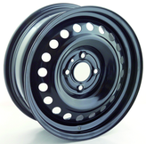RTX Wheels - Steel Wheel - Black - Black - 16" x 6.5", 47 Offset, 4x108 (Bolt Pattern), 63.4mm HUB