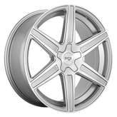 Niche - M241 CARINA - Gunmetal - ANTHRACITE AND BRUSHED TINTED CLEAR - 20" x 10.5", 4 Offset, 5x112 (Bolt Pattern), 66.56mm HUB