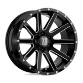 XD Series - XD818 HEIST - Black - Gloss Black Milled - 20" x 9", 30 Offset, 6x139.7 (Bolt Pattern), 106.1mm HUB