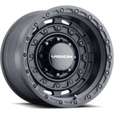 Vision Wheel Off-Road - 403 TACTICAL - Black - SATIN BLACK - 18" x 9.5", -18 Offset, 6x120 (Bolt Pattern), 67mm HUB