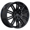 ART - Replica 247 - Black - Gloss Black - 20" x 9.5", 45 Offset, 5x130 (Bolt Pattern), 71.5mm HUB