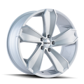 Touren - TR71 - Silver - GLOSS SILVER/MACHINED FACE - 20" x 10", 40 Offset, 5x120 (Bolt Pattern), 74.1mm HUB