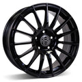 RSSW - Spirit - Black - Gloss Black - 16" x 6.5", 45 Offset, 5x114.3 (Bolt Pattern), 64.1mm HUB