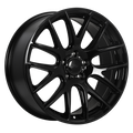 Dai Alloys - Autobahn - Black - Gloss Black - 19" x 8.5", 35 Offset, 5x120 (Bolt Pattern), 72.6mm HUB