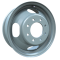 Envy Wheels - Dually Steel Wheel - Grey - GREY - 16" x 6.5", 127 Offset, 8x165.1 (Bolt Pattern), 117mm HUB