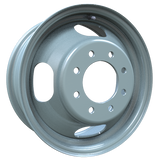 Envy Wheels - Dually Steel Wheel - Grey - GREY - 16" x 6.5", 127 Offset, 8x165.1 (Bolt Pattern), 117mm HUB